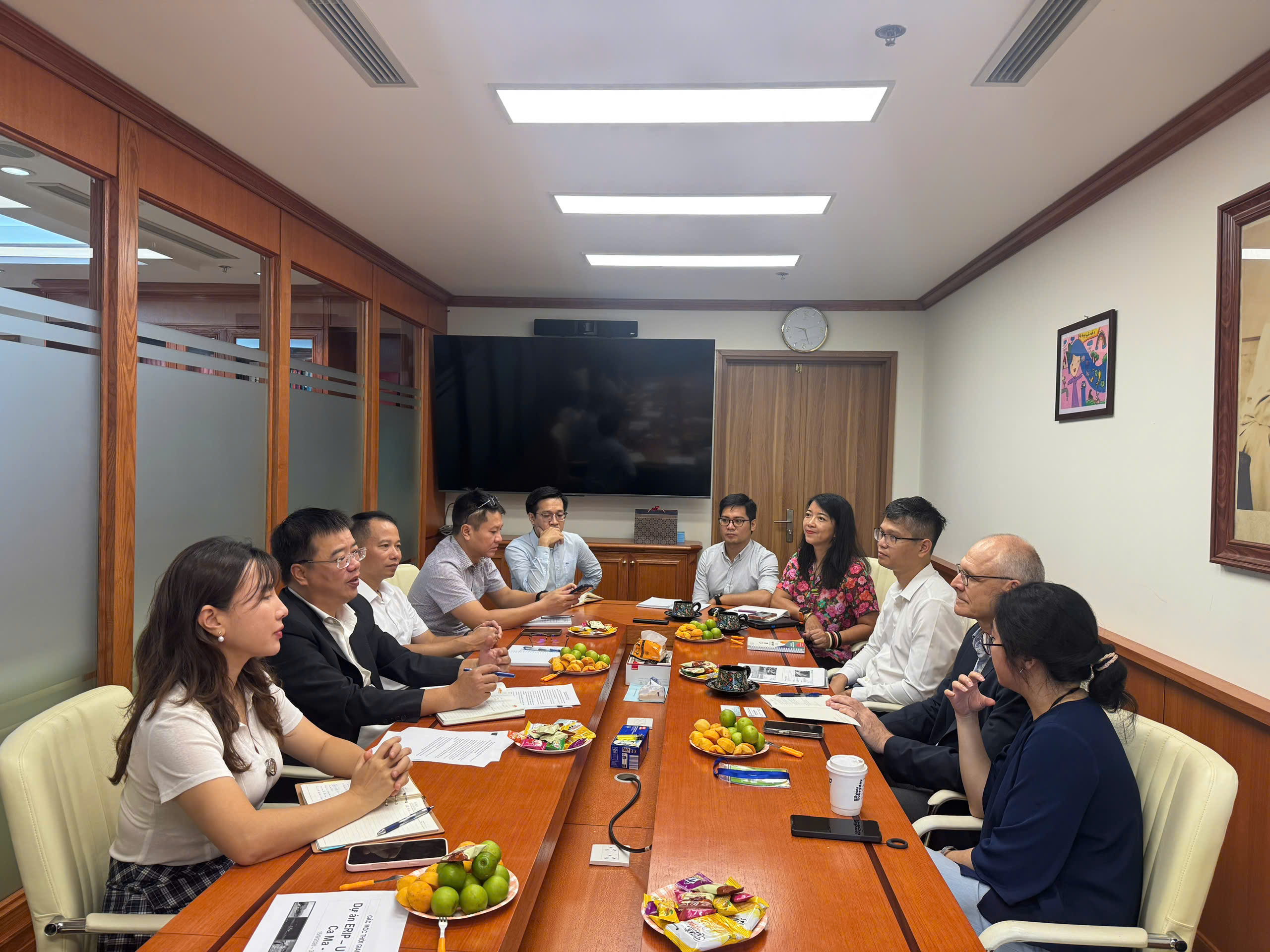 Cục trưởng Cục Quản lý tài nguyên nước làm việc với đại diện Quỹ Môi trường toàn cầu